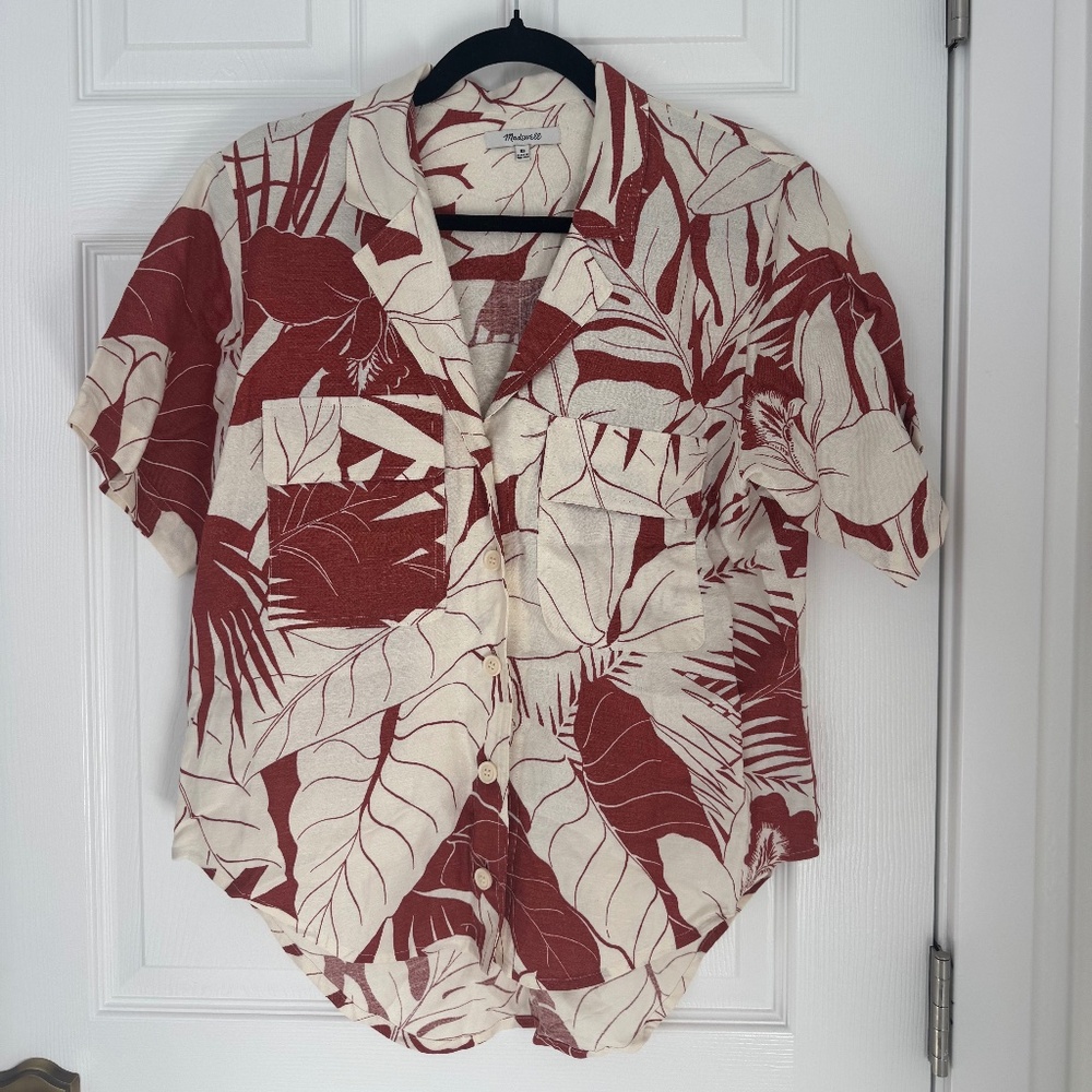 Madewell linnen button up
